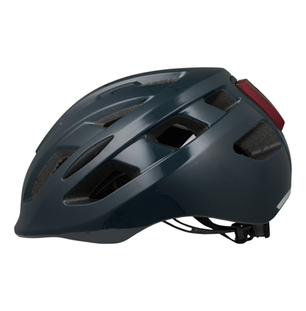 Hjlm Commuter med lampa Bl 52-58cm Medium Blank